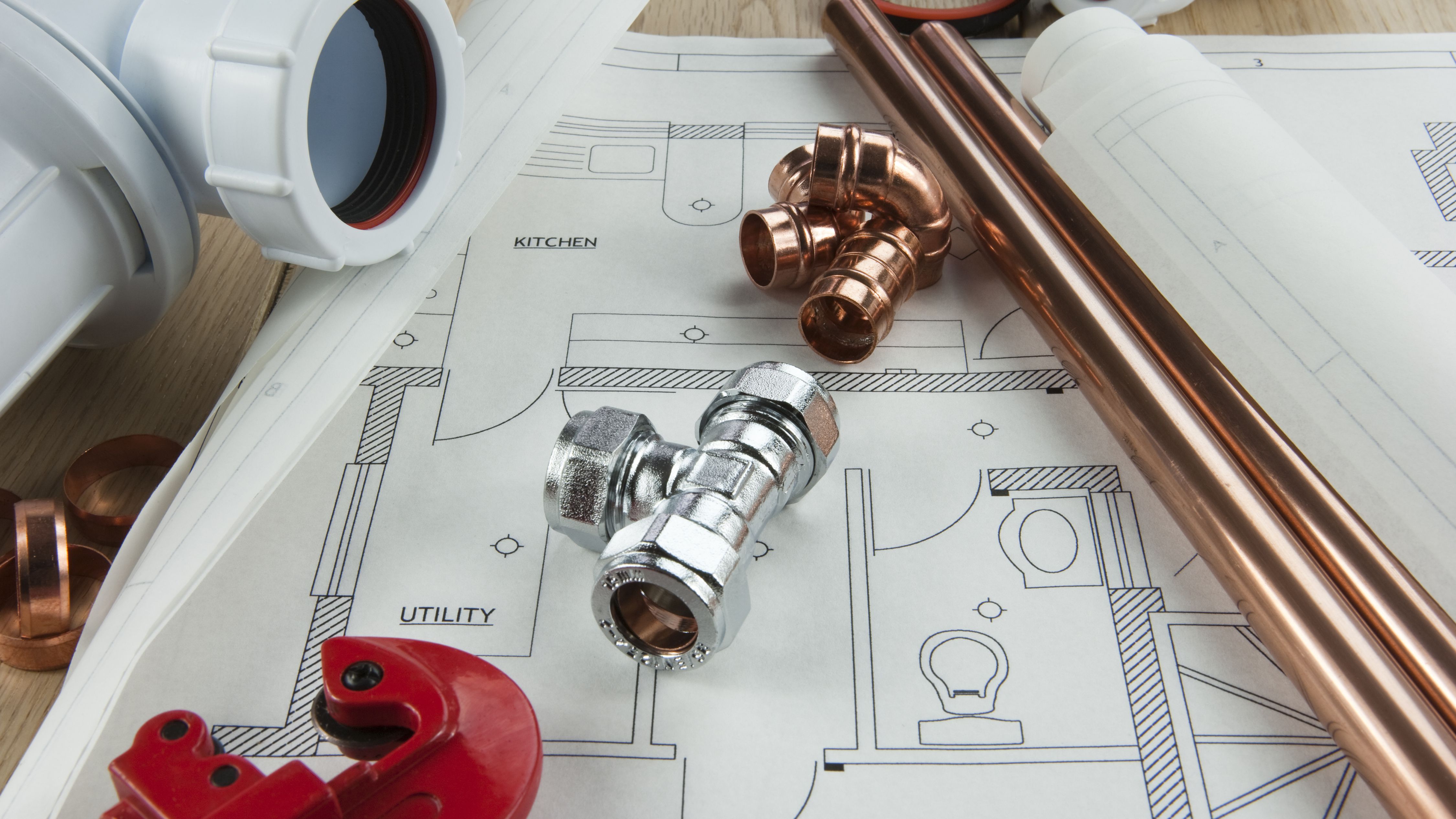 a-plumbing-diagram-with-copper-pipe--tubing-and-fixings-